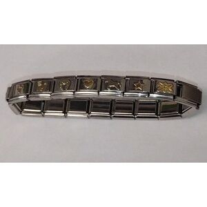 Italian Charm Bracelet Stainless Steel Stretch